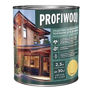 Защитно-декоративное покрытие для древесины Profiwood сосна 2.5 л