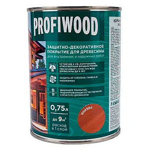 Защитно-декоративное покрытие для древесины Profiwood рябина 0.75 л