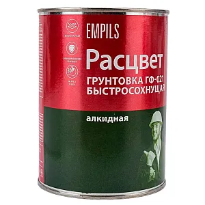 Грунтовка быстросохнущая Расцвет ГФ-021 серая 1 кг