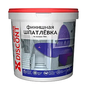 Шпатлевка финишная Ореол на основе ПВА для внутренних работ белая 1.3 кг