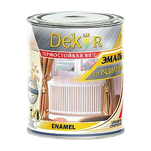 Эмаль для радиаторов отопления Dekor алкидная 0.8 кг