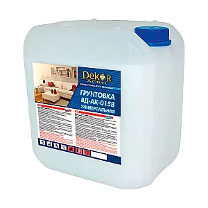 Грунтовка Dekor ВД-АК-0158 проникающая для внутренних и наружных работ 5 кг