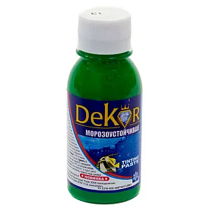 Паста колерная Dekor №13 салатный 0.1 кг