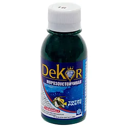 Паста колерная Dekor №16 изумрудный 0.1 кг