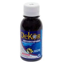 Паста колерная Dekor №18 черный 0.1 кг