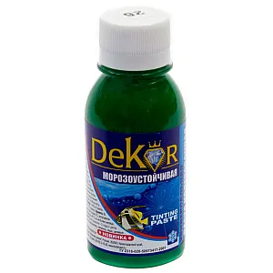 Паста колерная Dekor №26 зеленый 0.1 кг