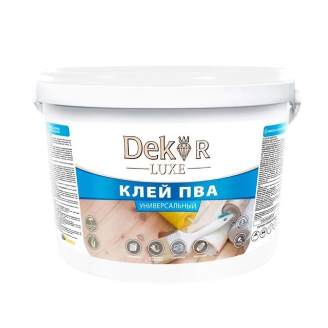 Клей Dekor ПВА универсальный 0.9 кг Клей Dekor ПВА универсальный 0.9 кг