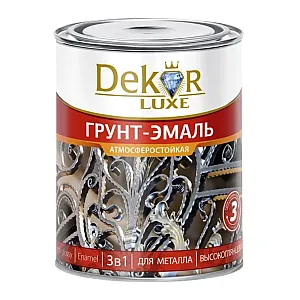 Грунт-эмаль Dekor 3в1 алкидная шоколадная 1.9 кг