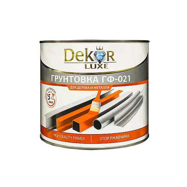 Грунтовка Dekor ГФ-021 красно-коричневая 1.8 кг Грунтовка Dekor ГФ-021 красно-коричневая 1.8 кг
