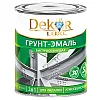 Грунт-эмаль Dekor Sprint 3в1 быстросохнущая серая 0.9 кг