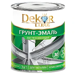 Грунт-эмаль Dekor Sprint 3в1 быстросохнущая коричневая RAL8017 0.9 кг