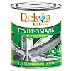 Грунт-эмаль Dekor Sprint 3в1 быстросохнущая красно-коричневая 0.9 кг