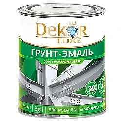 Грунт-эмаль Dekor Sprint 3в1 быстросохнущая красно-коричневая 0.9 кг