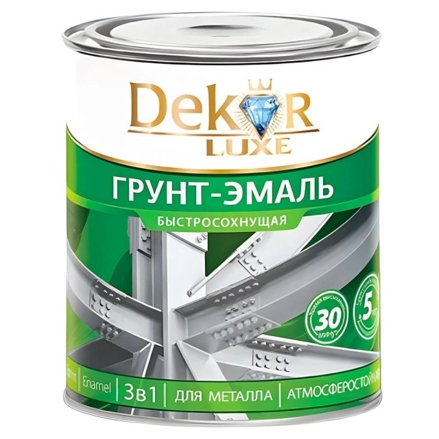 Грунт-эмаль Dekor Sprint 3в1 быстросохнущая красно-коричневая 0.9 кг Грунт-эмаль Dekor Sprint 3в1 быстросохнущая красно-коричневая 0.9 кг