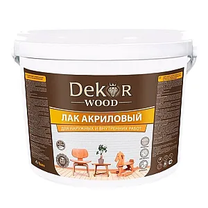 Лак Dekor акриловый универсальный матовый 0.8 кг