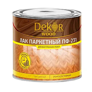 Лак Dekor ПФ-231 паркетный 0.8 кг