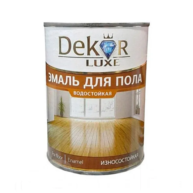 Эмаль для пола Dekor Gold красно-коричневая 0.8 кг