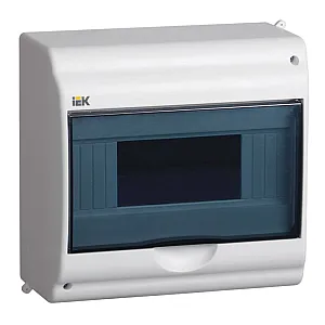 Бокс IEK MKP42-N-09-31-01 ОП КМПн 2/9-1 на 9 модулей пластик белый IP31