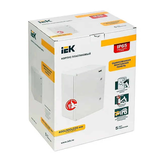 Корпус IEK MKP93-N-403022-65 ЩМПп УХЛ1 IP65 пластиковый