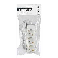 Удлинитель IEK Generica WYP10-10-03-05-Z-G с заземлением 3*5 м