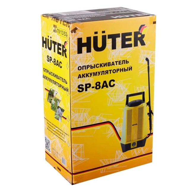 Опрыскиватель аккумуляторный Huter SP-8AC 70/13/53 Опрыскиватель аккумуляторный Huter SP-8AC 70/13/53
