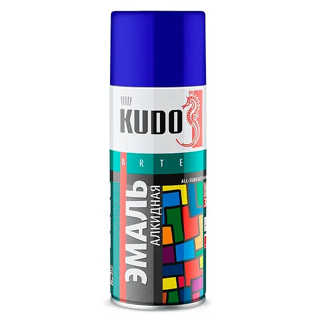 Эмаль Kudo KU-10112 универсальная ультрамариново-синяя 520 мл