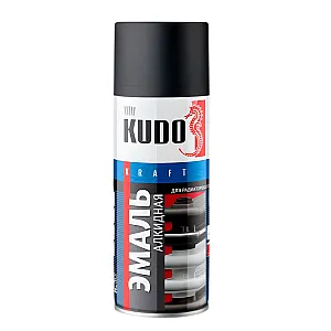 Эмаль для радиаторов отопления Kudo KU-5103 черная матовая 520 мл