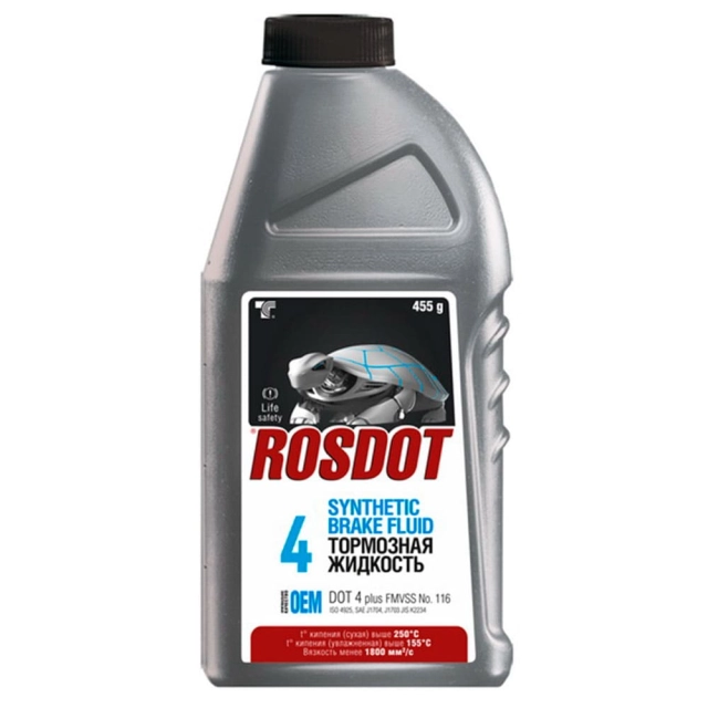 Тормозная жидкость Rosdot 4 430101Н02 455 г Тормозная жидкость Rosdot 4 430101Н02 455 г
