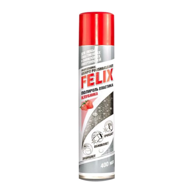 Полироль пластика Felix Клубника TS 411040007 400 мл Полироль пластика Felix Клубника TS 411040007 400 мл