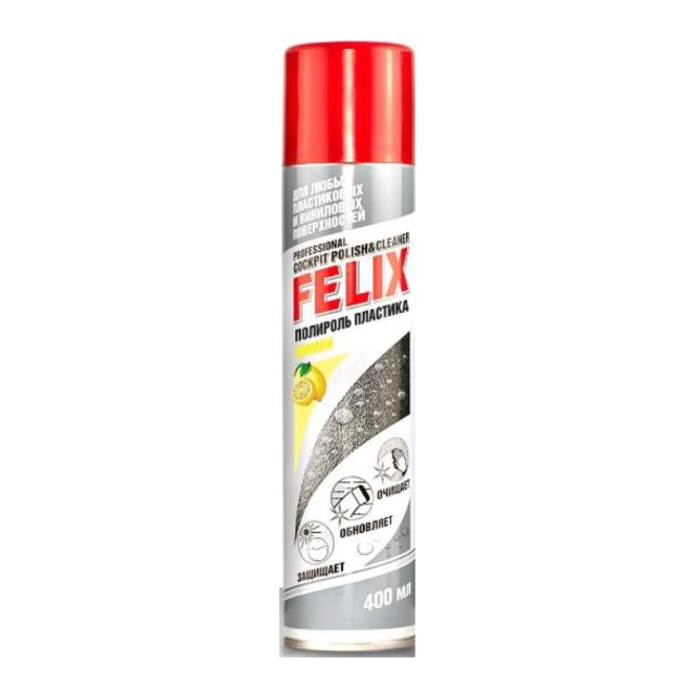 Полироль пластика Felix Лимон 411040133 400 мл Полироль пластика Felix Лимон 411040133 400 мл