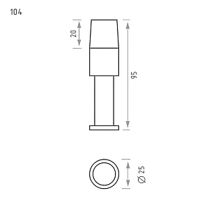 Упор дверной Нора-М 104 старая бронза