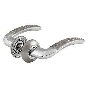 Ручка дверная Нора-М AL96А матовый хром/хром