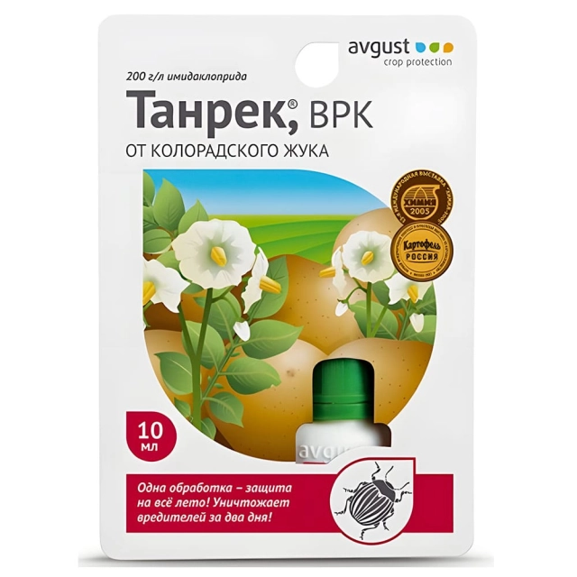 Средство защиты Avgust Танрек от колорадского жука и комплекса вредителей 10 мл Средство защиты Avgust Танрек от колорадского жука и комплекса вредителей 10 мл