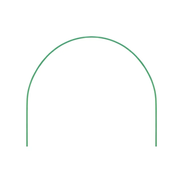 Дуги парниковые Russia 64407 в ПВХ 0.75*0.9 м диаметр 10 мм 6 шт