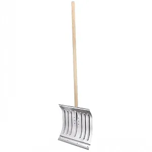 Лопата для уборки снега Сибртех 61582 алюминиевая деревянный черенок