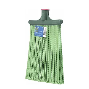Метла Сибртех 63218 полипропиленовая 270*260*1490 мм плоская распушенная деревянный черенок