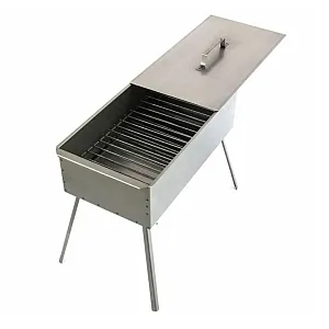 Коптильня двухъярусная Palisad Camping 69526 на ножках 500*270*175 мм