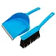 Щетка-сметка + совок с кромкой Palisad Home 933105 голубой