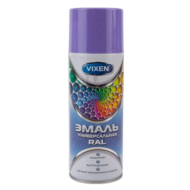 Эмаль Vixen VX14005 алкидная RAL 4005 сиреневый 520 мл Эмаль Vixen VX14005 алкидная RAL 4005 сиреневый 520 мл