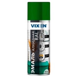 Эмаль Vixen VX16002 алкидная RAL 6002 темно-зеленый 520 мл