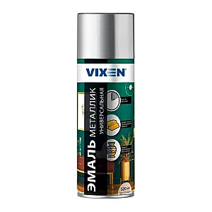 Эмаль Vixen VX19110 универсальная металлик хром 520 мл