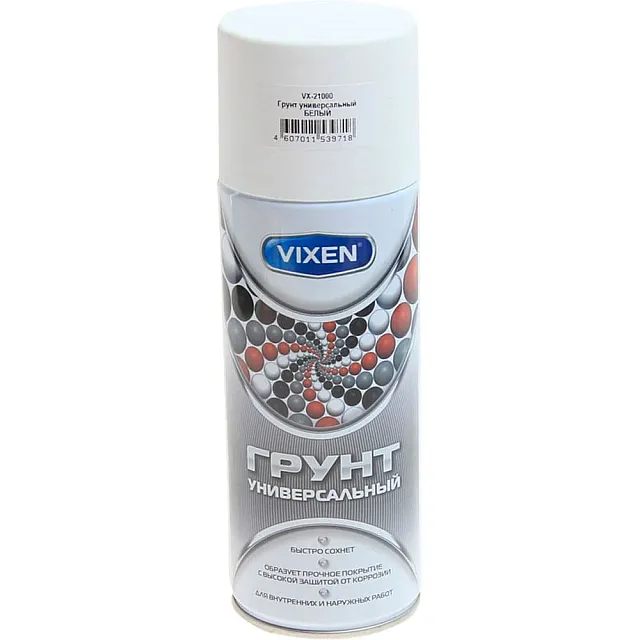 Грунт Vixen VX21000 алкидный белый 520 мл
