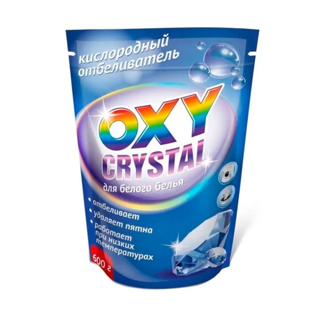 Отбеливатель Oxy Crystal кислородный для белого белья 600 г Отбеливатель Oxy Crystal кислородный для белого белья 600 г