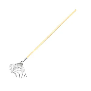 Грабли веерные Сибртех 61781 стальные 18 круглых зубьев 360*1500 мм