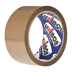 Лента упаковочная Unibob 600 клейкая 48 мм*66 м темная