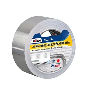 Лента клейкая Unibob алюминиевая 50 мм*40 м