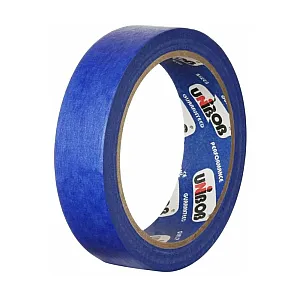 Лента малярная Unibob 89344 профессиональная для наружных работ 25 мм*25 м синяя