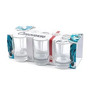 Набор стопок ОСЗ Гладкий 02с1022 У стеклянных 50 мл 6 шт