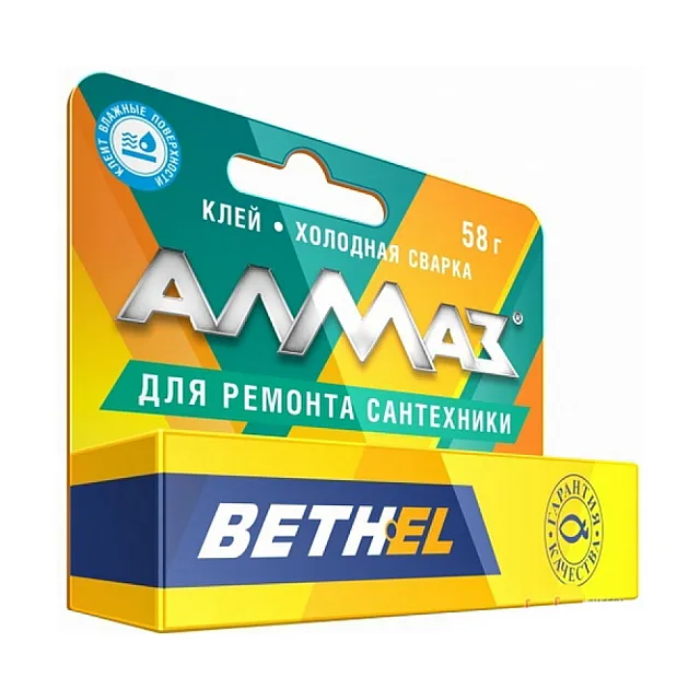 Клей Алмаз Холодная сварка для ремонта сантехники 58 г