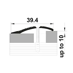 Порог Sanrelia С4 КД 088 орех 0.9 м